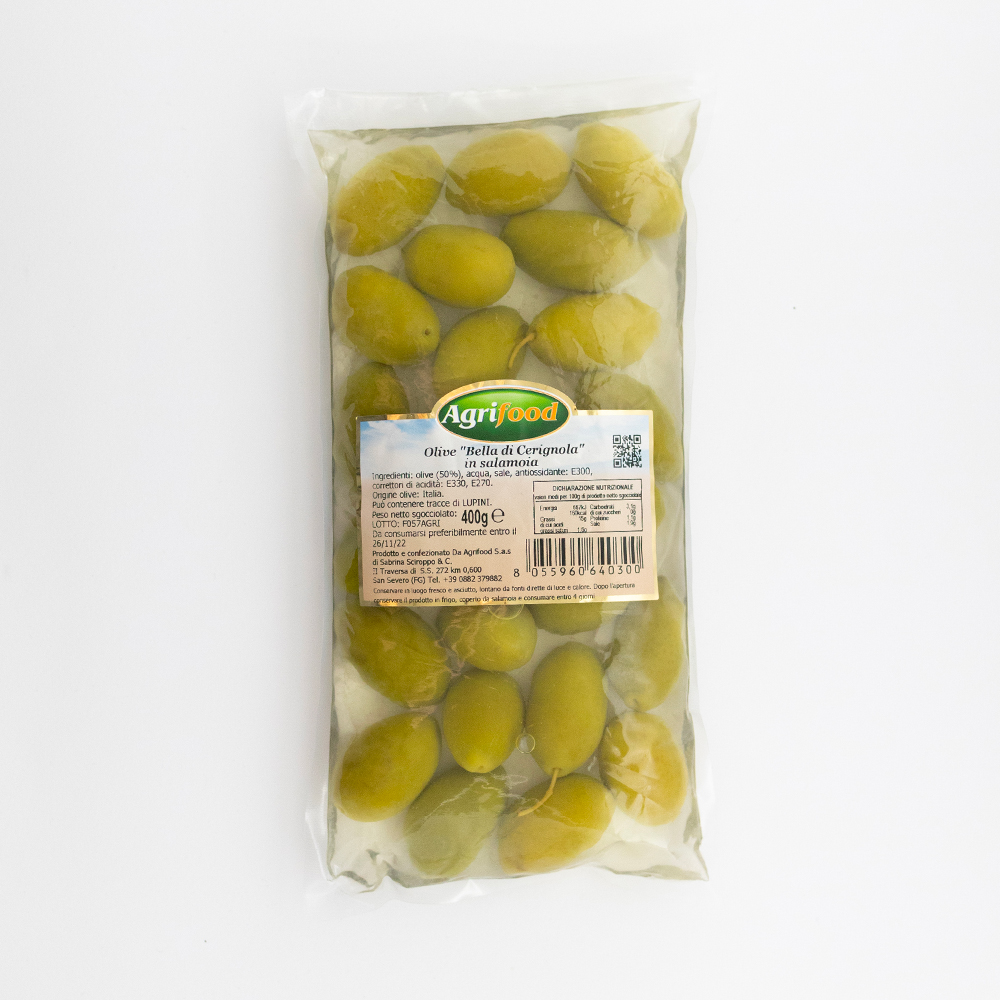 Olive "Bella di Cerignola" giganti in salamoia