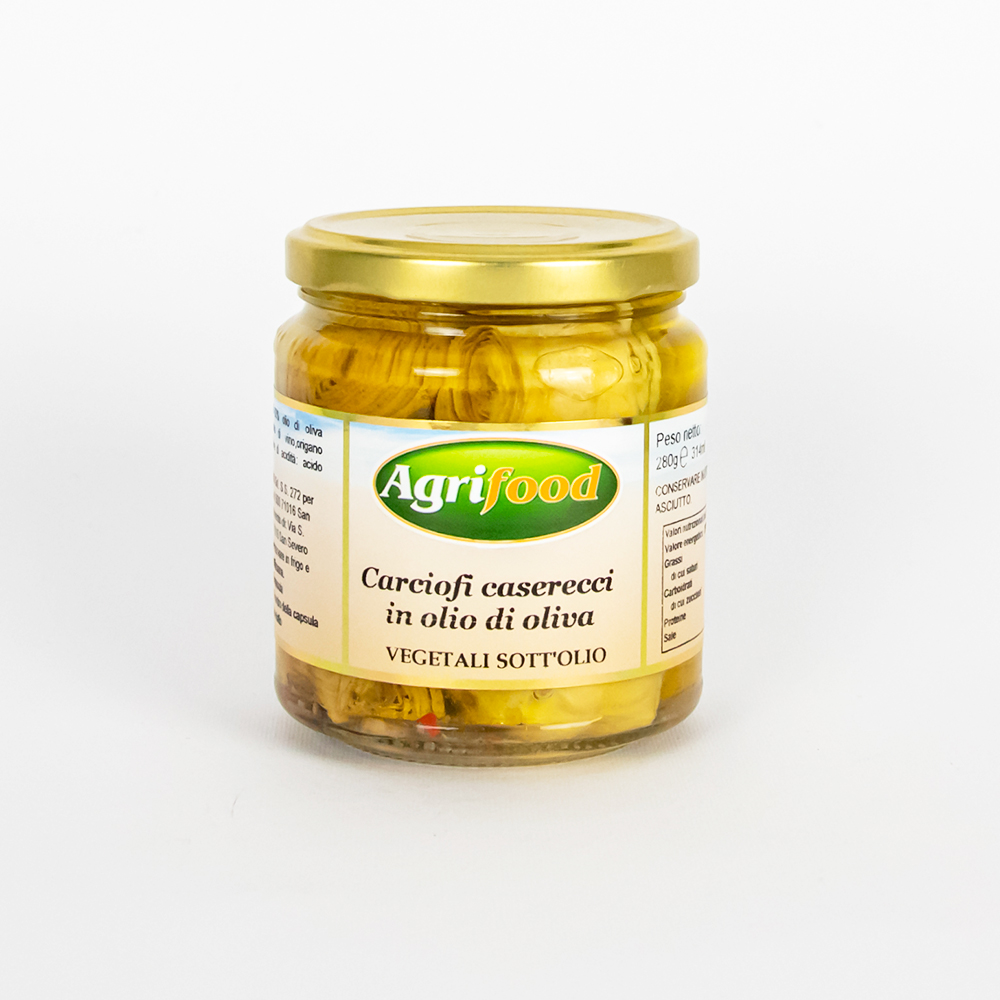 Carciofi caserecci in olio di oliva